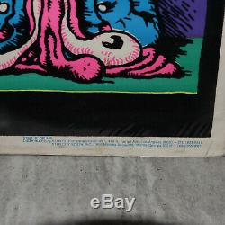 Vintage Crumb Stoned Agin Blacklight Poster 1971 Weed 420 Marijuana Headshop Nos