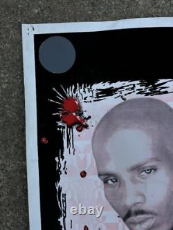 Vintage DMX Blacklight Poster Flocked Ruff Ryders 1999 Hip Hop Rap Y2K Retro