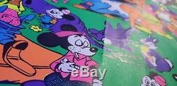 Vintage Disney Orgy Blacklight Poster Wally Wood 1967 23x35 Hard To Find