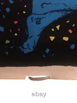 Vintage Do It'Til Your Satisfied Black Light Poster