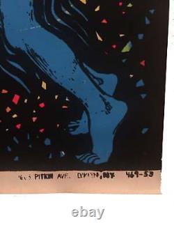 Vintage Do It'Til Your Satisfied Black Light Poster