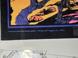 Vintage Dracula Vampire Black Light Poster Art Univeral Monster Horror 1970 USA