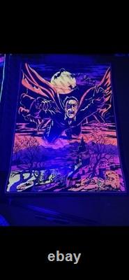 Vintage Dracula Vampire Black Light Poster Art Univeral Monster Horror 1970 USA