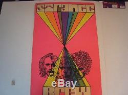 Vintage EXREMELY RARE Blacklight hippie hippy poster STRANGE BREW CREAM