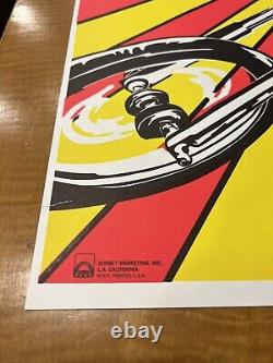 Vintage Easy Rider Peter Fonda Blacklight Poster Original 1971