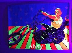 Vintage Easy Rider Poster Black Light