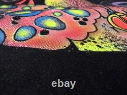 Vintage Eat Me Psychedelic Blacklight Velvet Flocked Poster Funky Enterprises