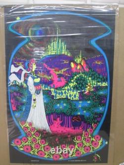 Vintage Enchanted Castle black light Poster Saladin 1971 20010