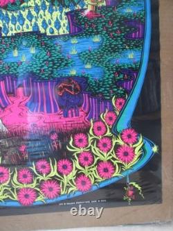 Vintage Enchanted Castle black light Poster Saladin 1971 22565
