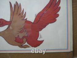 Vintage FLY UNITED Parody Poster 1970's airlines In#G6768