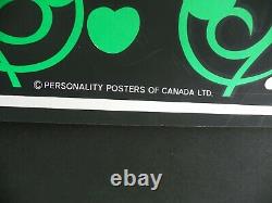 Vintage Feelin' Groovy Blacklight Personality Posters of Canada 22x34 NOS