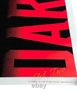 Vintage Flocked 1999 Star Wars episode I Darth Maul Blacklight Poster 22x 34 US