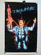 Vintage Flocked Black Light Poster Scarface Pacino Nos'03 Take You All To Hell