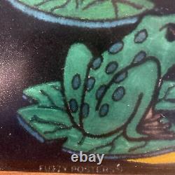 Vintage Fuzzy Blacklight Poster Frog 7212 Western Graphics Corp Puppies