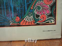 Vintage Garden of Eden black light Poster original 1970 3226