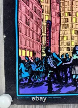 Vintage Godzilla Blacklight Poster Western Graphics