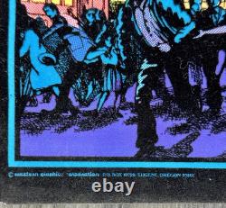 Vintage Godzilla Blacklight Poster Western Graphics