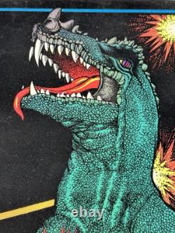 Vintage Godzilla Blacklight Poster Western Graphics