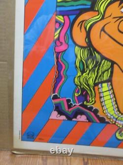 Vintage Good Vibrations today black light Poster 1972 Peace hippy 19438