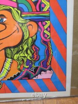 Vintage Good Vibrations today black light Poster 1972 Peace hippy 19439