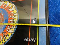 Vintage Grateful Dead SKULL N ROSES Velvet Blacklight Poster 39x27