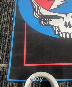 Vintage Grateful Dead Skull Steal Your Face Original Black Light 22x34 Poster