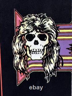 Vintage Guns N' Roses Flocked Velvet Black light Poster 1988 #819