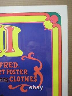 Vintage HI my name is Fred a Pervert Black Light Poster 1973 In#G6219
