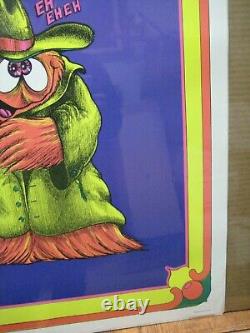 Vintage HI my name is Fred a Pervert Black Light Poster 1973 In#G6219
