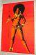 Vintage Houston Blacklight Poster War Queen Rare Silk Screen Version 1972 Nos