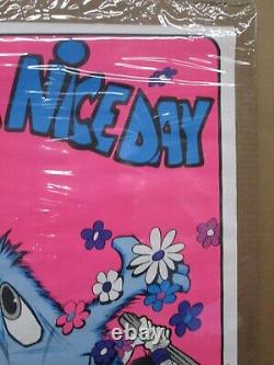 Vintage Have a Nice Day Before some bastard louses black light Poster 1973 19800
