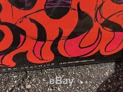 Vintage JImmy Hendrix and The Experience Black Light Poster Amazing! Experienced