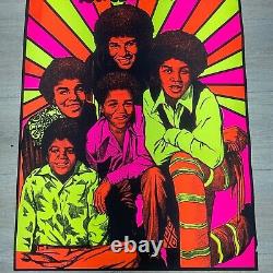 Vintage Jackson 5 Blacklight Poster Michael Jackson 22 X 31 P31