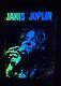 Vintage Janis Joplin Black Light Music Concert Poster