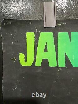 Vintage Janis Joplin Black Light Music Concert Poster