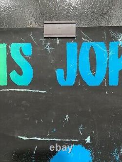 Vintage Janis Joplin Black Light Music Concert Poster