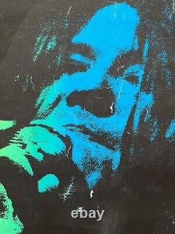 Vintage Janis Joplin Black Light Music Concert Poster