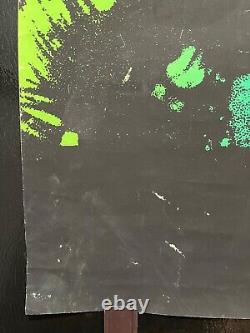 Vintage Janis Joplin Black Light Music Concert Poster