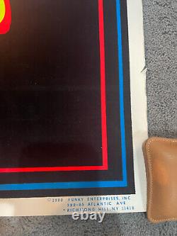 Vintage Jerry Garcia Grateful Dead Black Light Poster 1980 Funky Enterprises