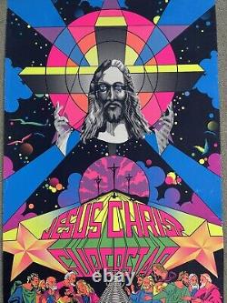Vintage Jesus Christ Superstar Poster 1971 Third Eye #680 Blacklight Psychedelic