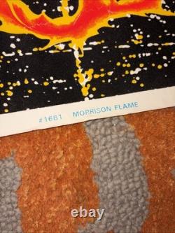 Vintage Jim Morrison The Doors Rare 1994 Blacklight Poster Fuzzy