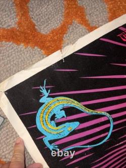 Vintage Jim Morrison The Doors Rare 1994 Blacklight Poster Fuzzy