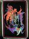 Vintage Jimi Hendrix Flame Poster Blacklight Felt Scorpio #1737 23x35 1996 Rare