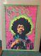 Vintage Jimi Hendrix Joe Roberts Jr. Blacklight Poster Psychedelic 1960's