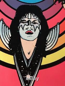 Vintage KISS 1976 Black Light Poster