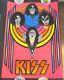 Vintage Kiss Felt Black Light Poster Aucoin M. H. Stein M/nm #332 Great From 1976
