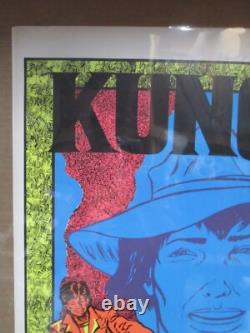 Vintage KUNG FU one with nature Black Light Poster 1973 In#G7610