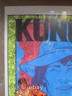 Vintage KUNG FU one with nature Black Light Poster 1973 In#G7626