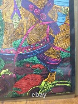 Vintage Knight Black Light Poster 1970's In#G252