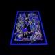 Vintage Land Of Awe 23x35 Blacklight Poster Alice In Wonderland Velvet Flocked